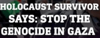 holocaust
survivor on gaza
