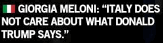 meloni feud
with trump