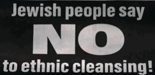 no to ethnic
cleansing